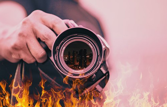 在拍攝宣傳片的時候，光線顯得尤其重要